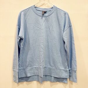 Sweaty Betty After Class Longline Sweatshirt Blue Small